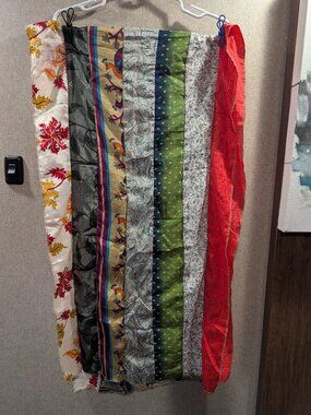 Darn Good Yarn Reclaimed Sari Silk Scarf | One of a Kind | Boho